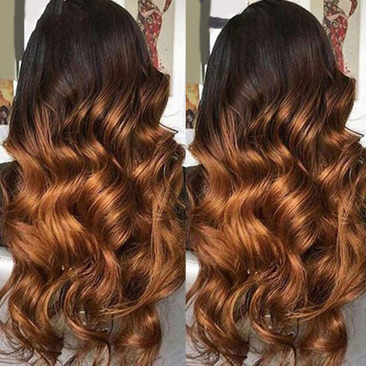 Ombre Lace Front Wig – Remy Human Hair, Colorful Shades