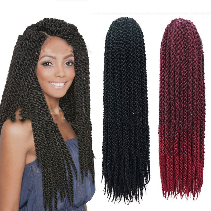 Crochet Twist Braids Synthetic Hair – Stylish Black Brown Senegalese Braid Extensions for Women