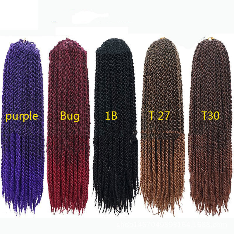 Crochet Twist Braids Synthetic Hair – Stylish Black Brown Senegalese Braid Extensions for Women